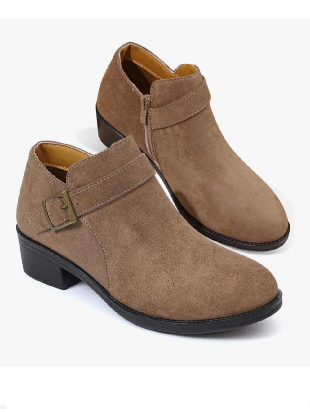 NWOT Brown Suede Ankle Boots - 8